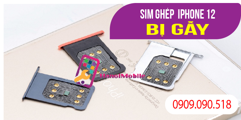 Sim ghép điện thoại iphone bị gẫy 